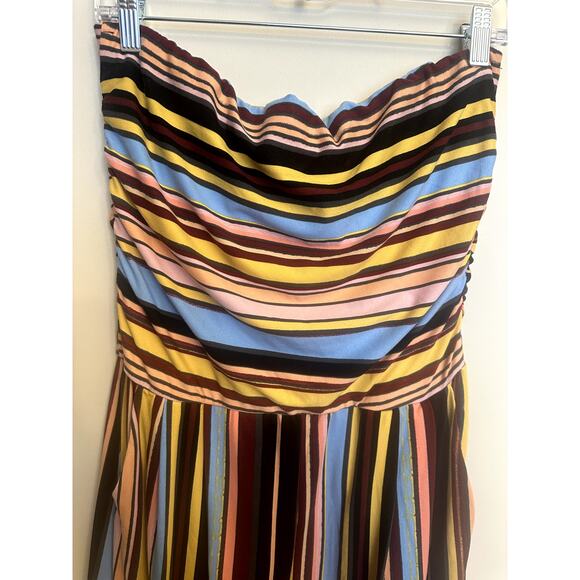 Full Circle Trends Multicolor Striped Strapless Jumpsuit – Size 1X G - Picture 3 of 6